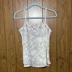 Jennifer Lopez Gray Fitted Sleeveless Camisole